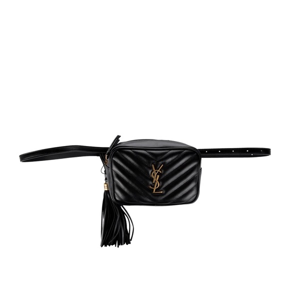 Yves Saint Laurent Handbags - YSL 2018 Monogram Matelassé Lou Belt Bag Black
